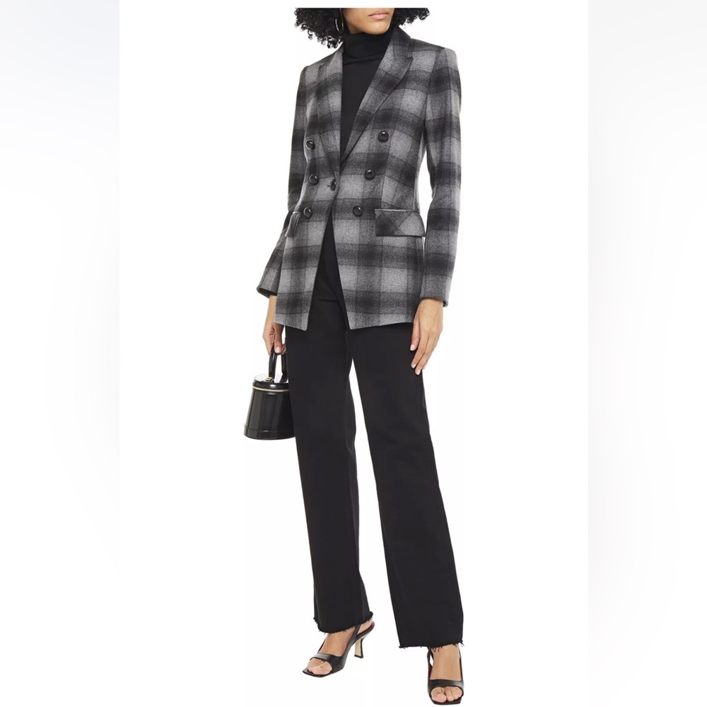 Veronica Beard Black and Gray Plaid Blazer - Picture 4 of 15